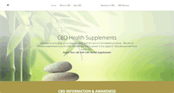 Desktop Screenshot of cbdhealthsupplements.com